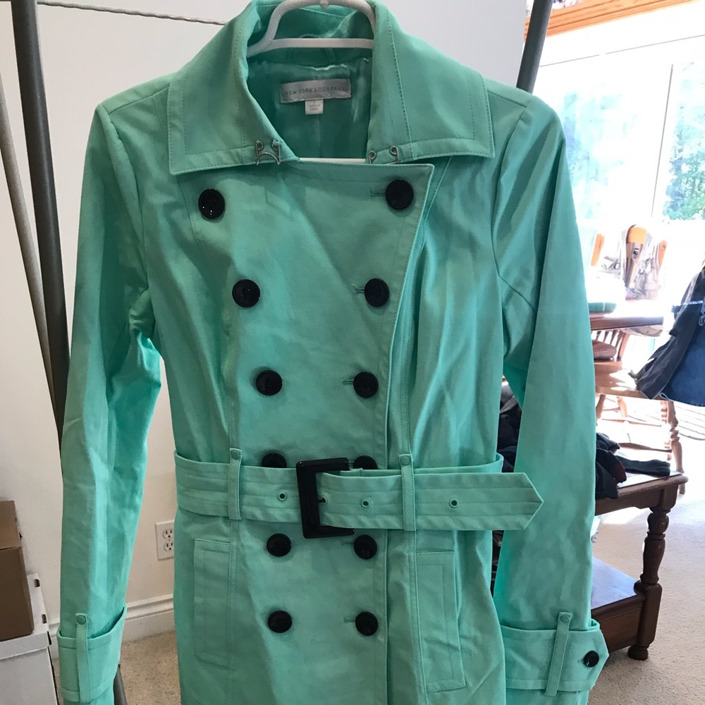 Sea foam Trench Coat